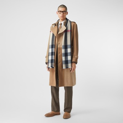 burberry lightweight check cashmere scarf
