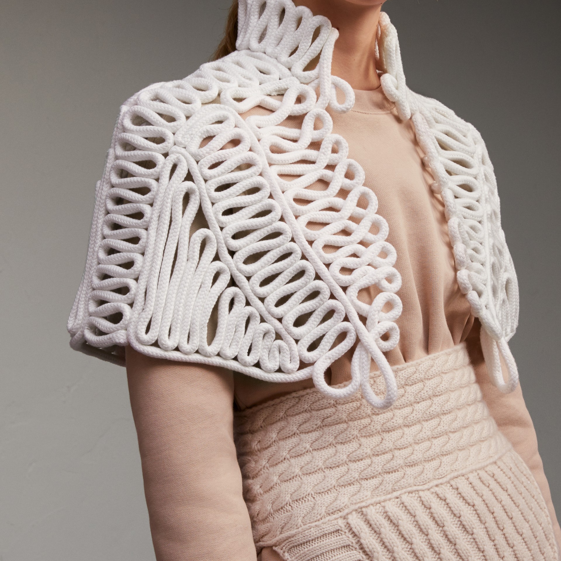 BURBERRY Hand-looped Rope Capelet