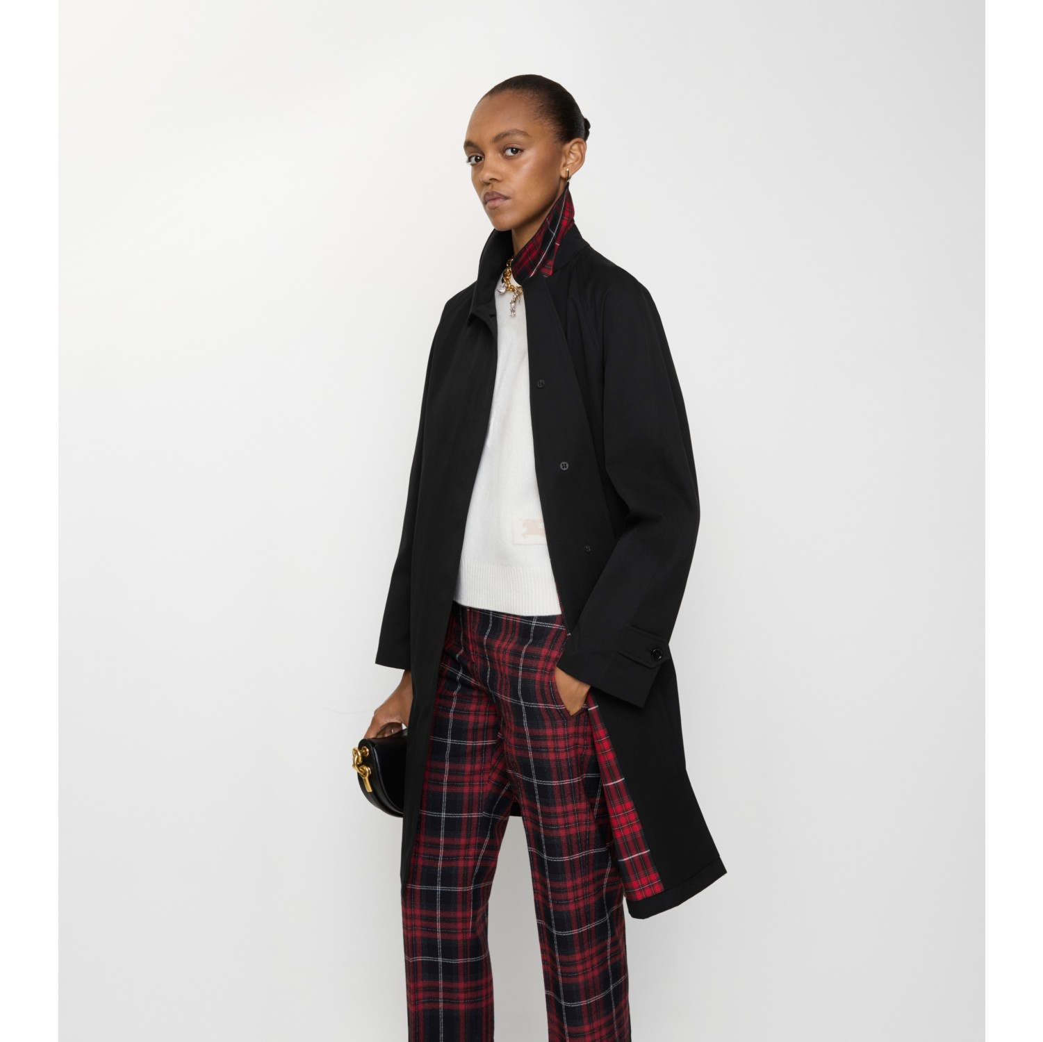 Camden - Car coat de gabardine médio