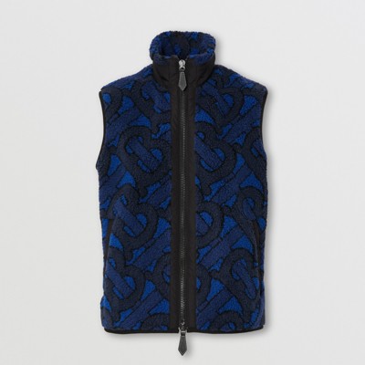 burberry monogram fleece jacquard jacket