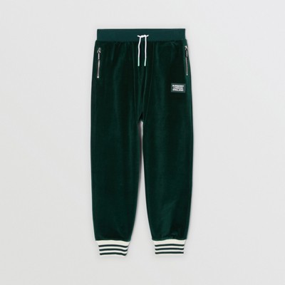 velour track pants