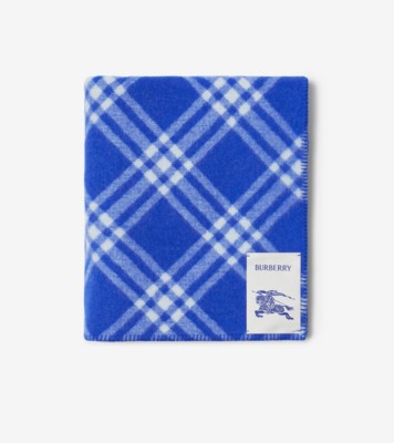 Check Wool Blanket in Knight Burberry Official