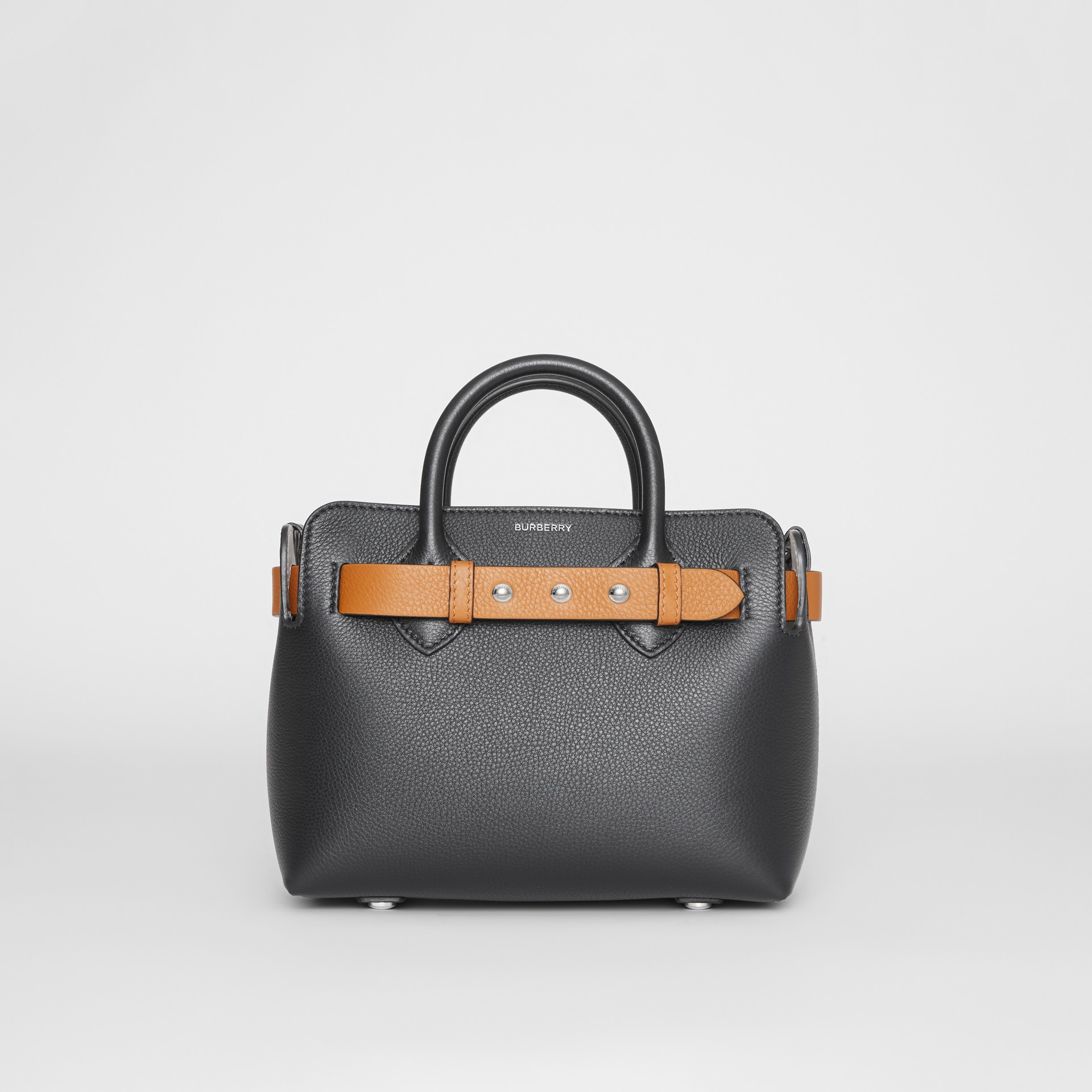 The Mini Leather Triple Stud Belt Bag in Black - Women | Burberry United States