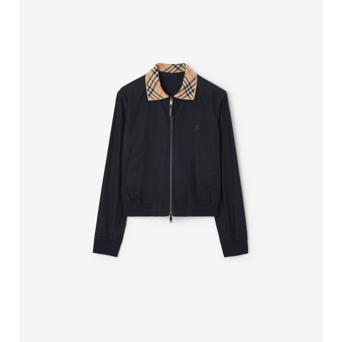  Check Gabardine Glenfields Harrington Jacket