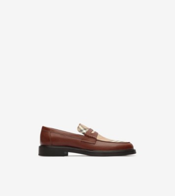 Leather Pembroke Loafers Tobacco brown archive ®