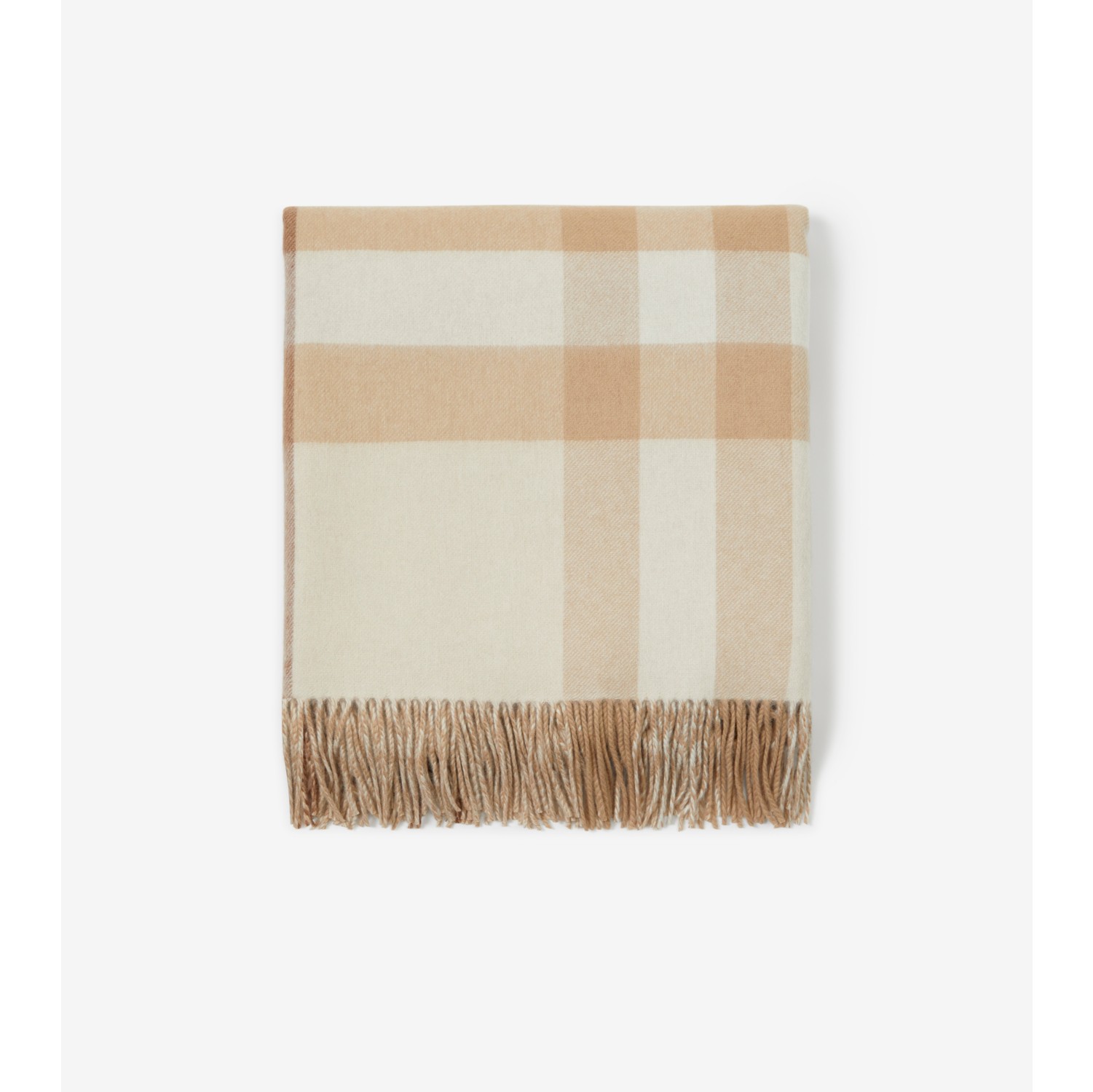 Exaggerated Check Cashmere Blanket