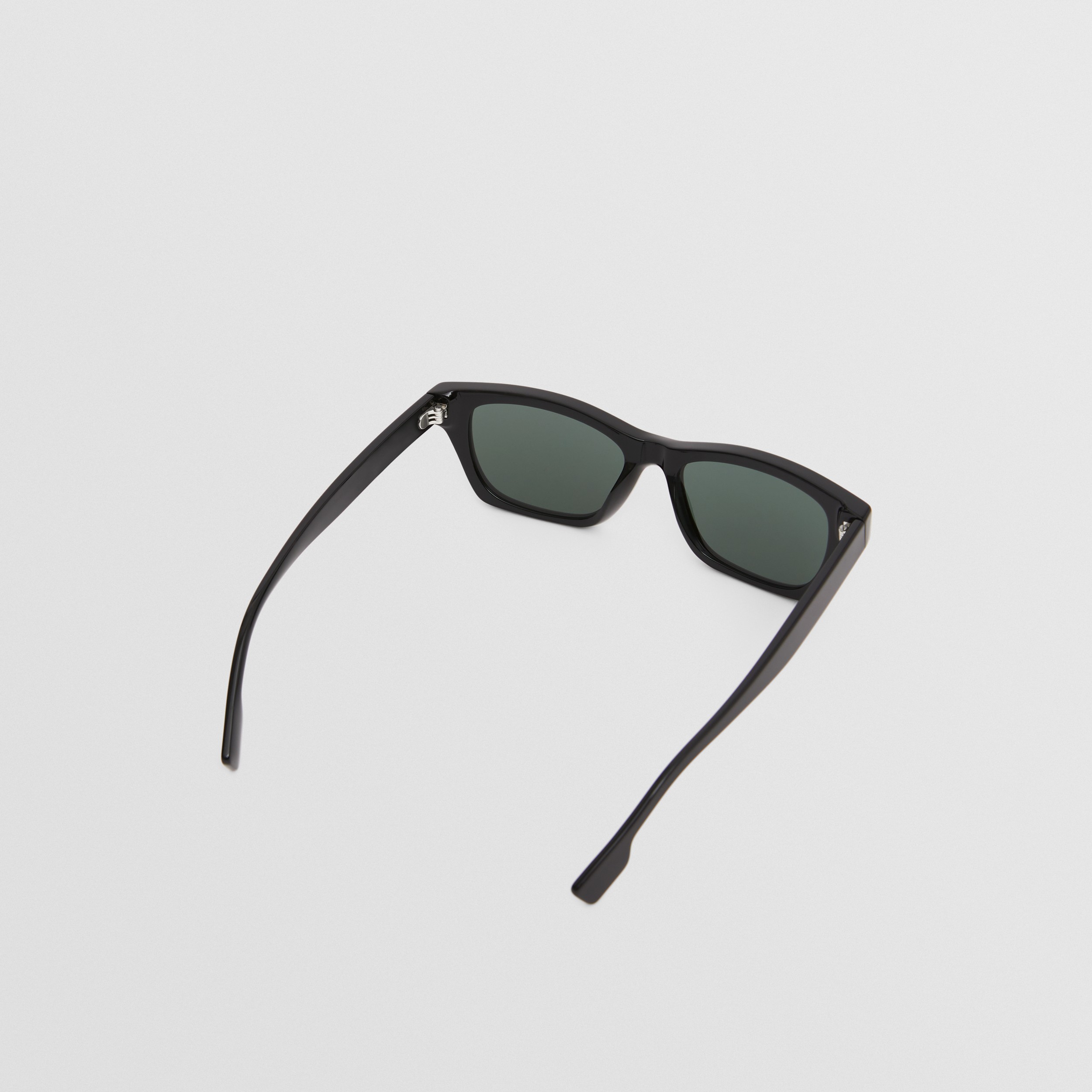 Rechteckige Sonnenbrille mit Logodetail (Schwarz) - Herren | Burberry® - 4