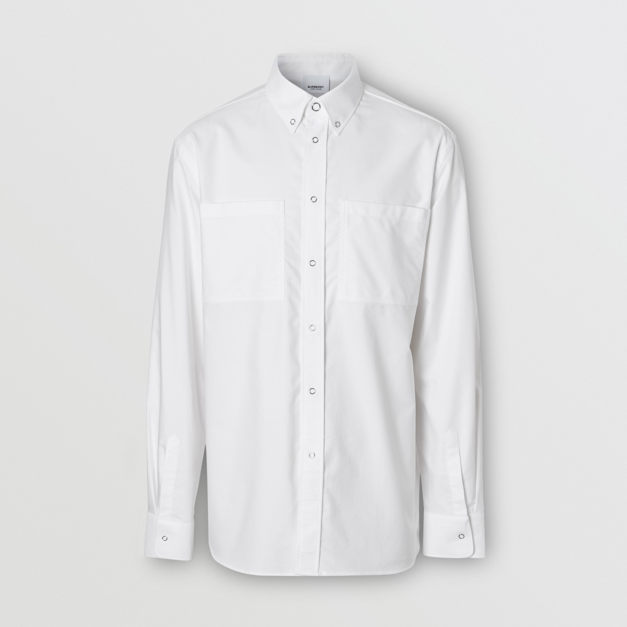 graphpaper oxford oversized bandcollar shirt