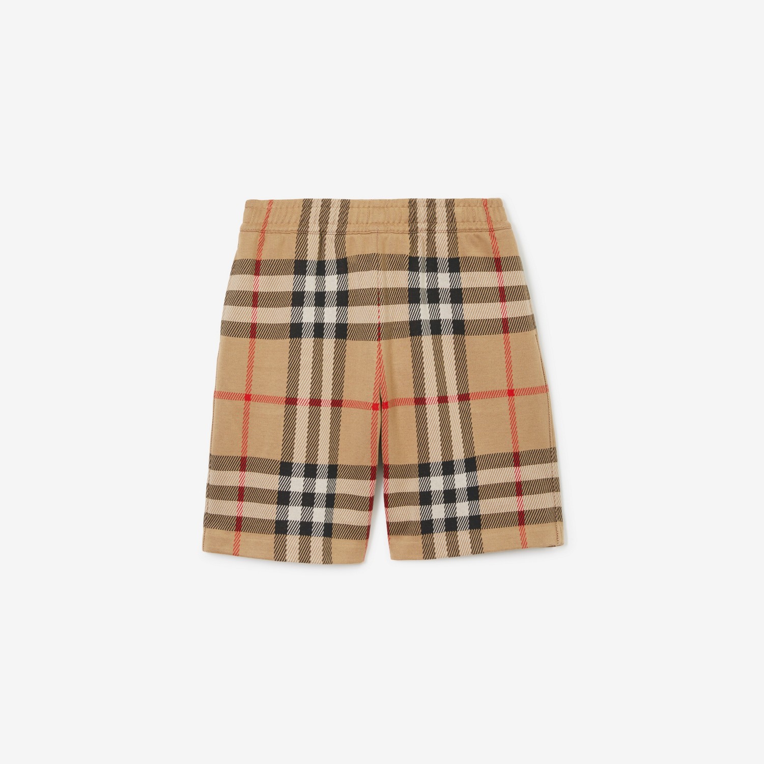 Check Cotton Shorts in Archive beige - Men | Burberry® Official