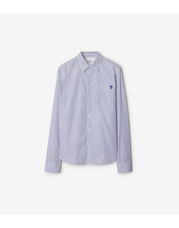 Relaxed Fit Striped Cotton Shirt