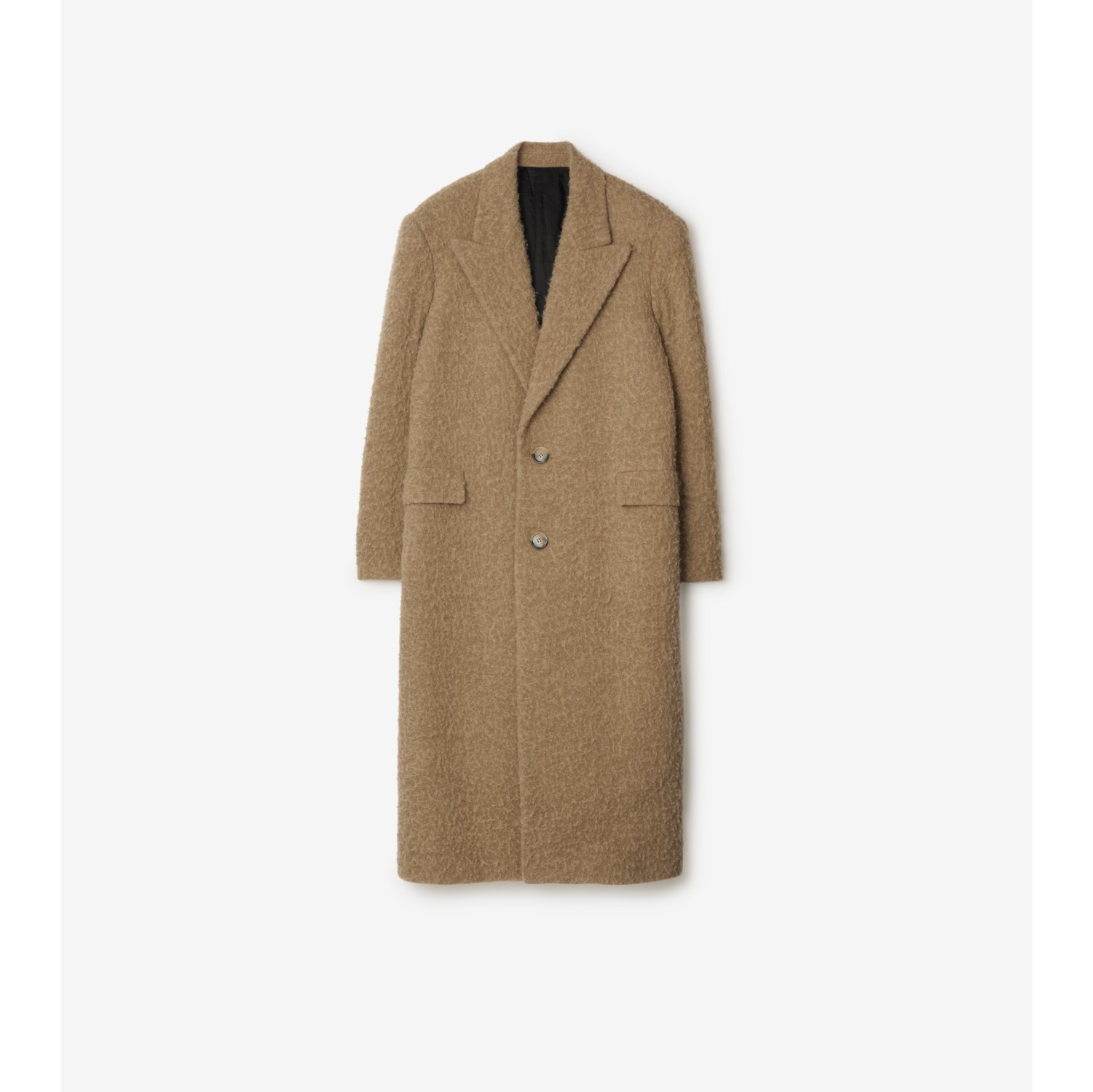 Linen Wool Blend Tailored Coat