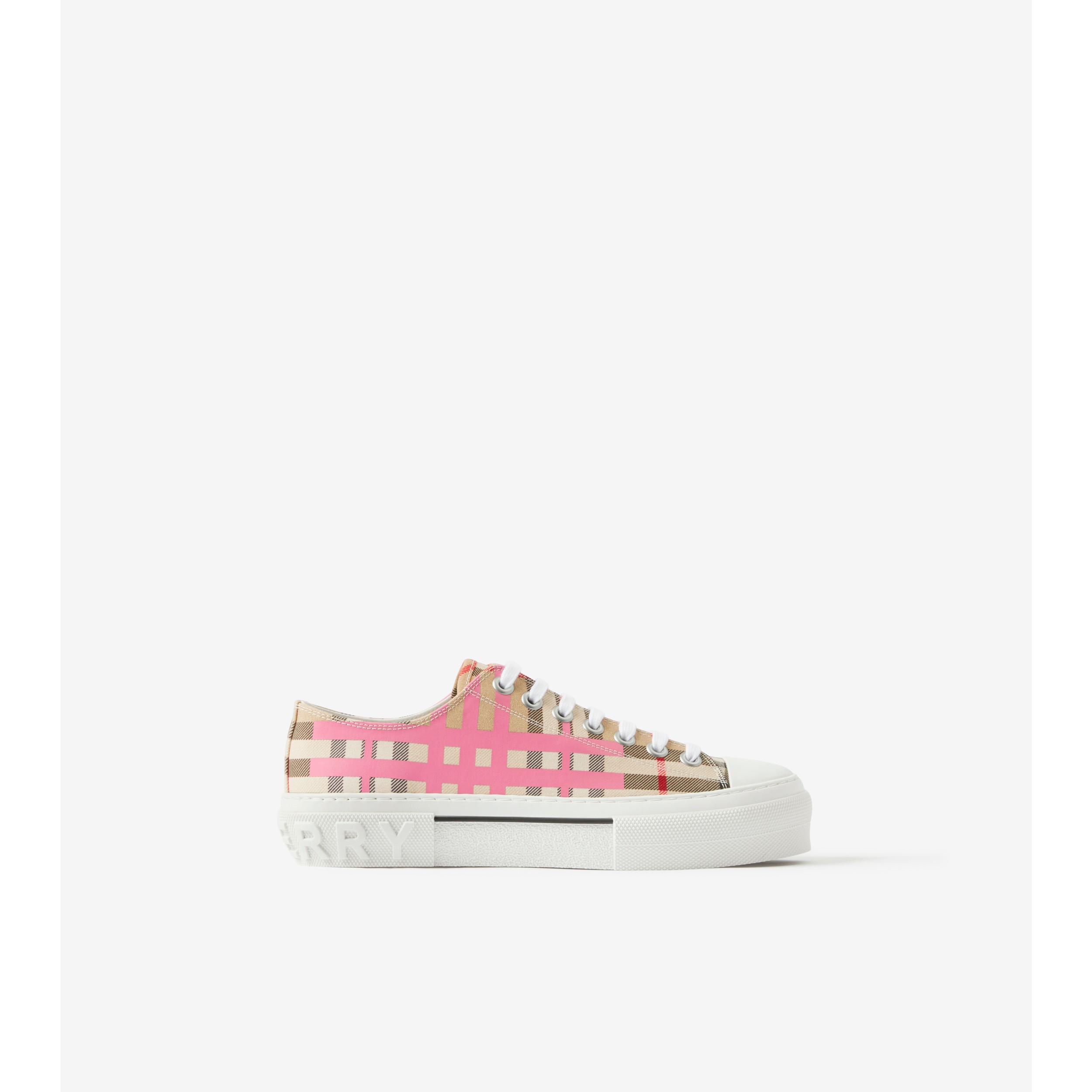 Shop Louis Vuitton DAMIER AZUR Women's Pink Sneakers