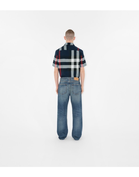 Slim Fit Check Cotton Shirt