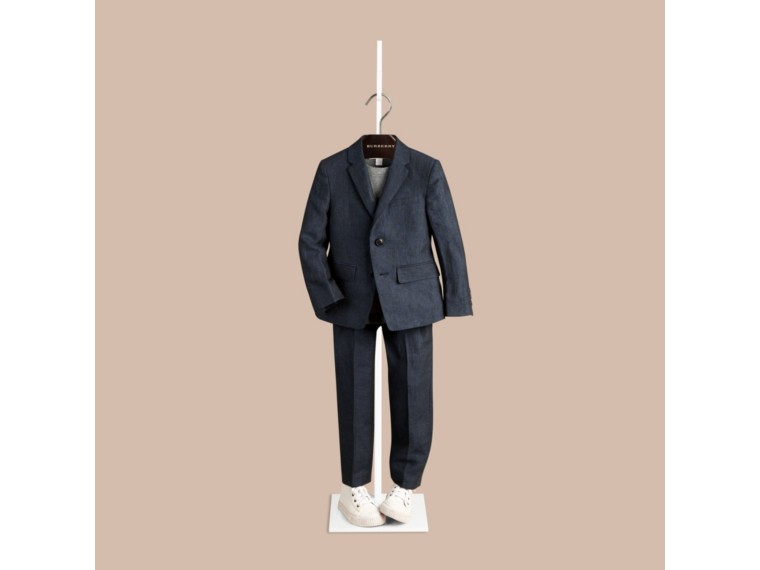 Linen Tuxedo Jacket Burberry