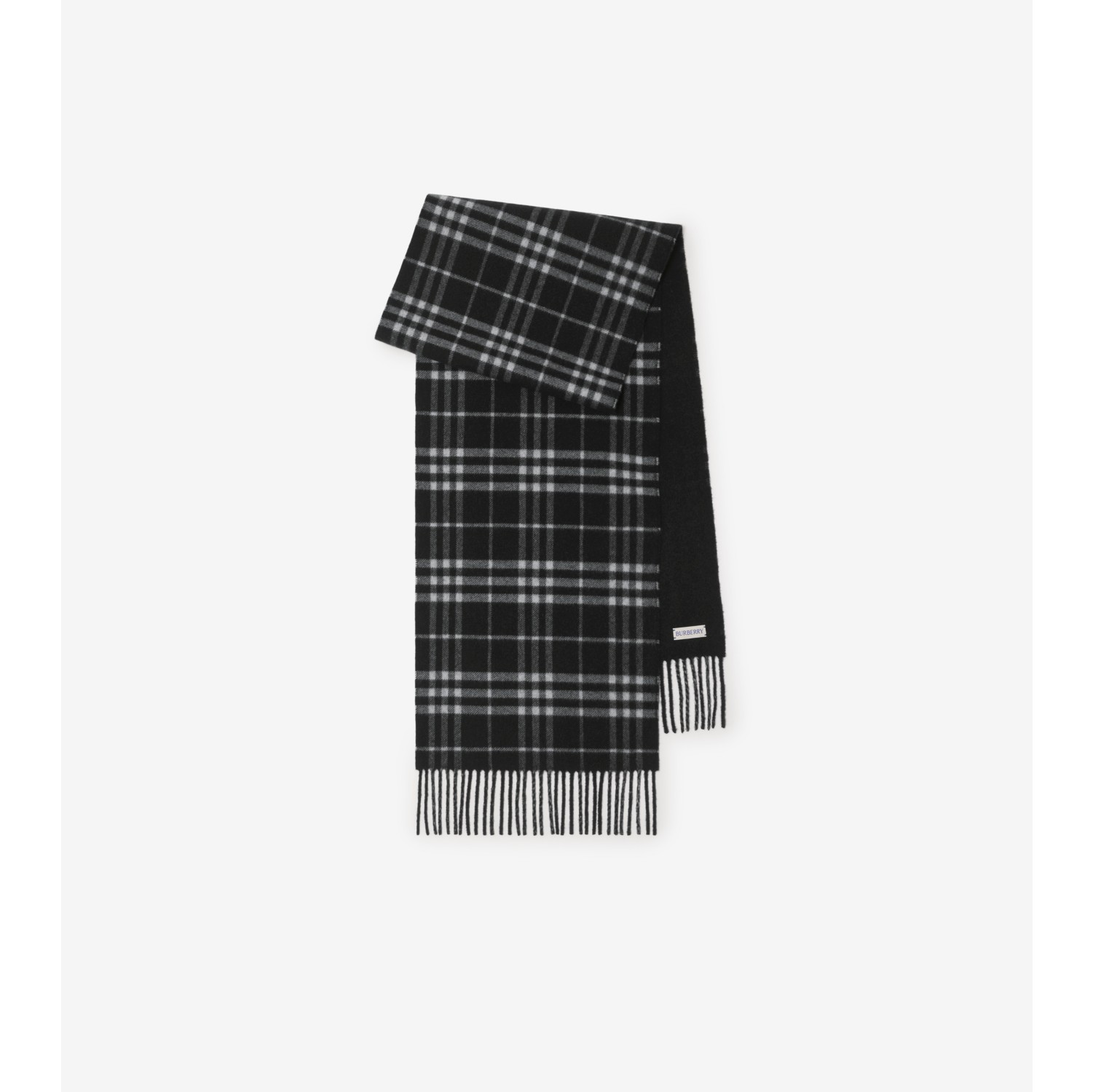 Reversible Check Cashmere Scarf