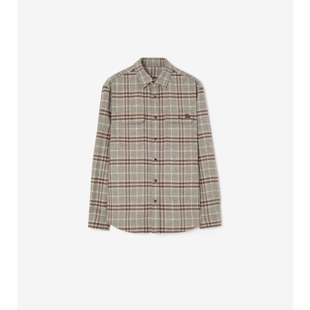  Check Wool Flannel Overshirt