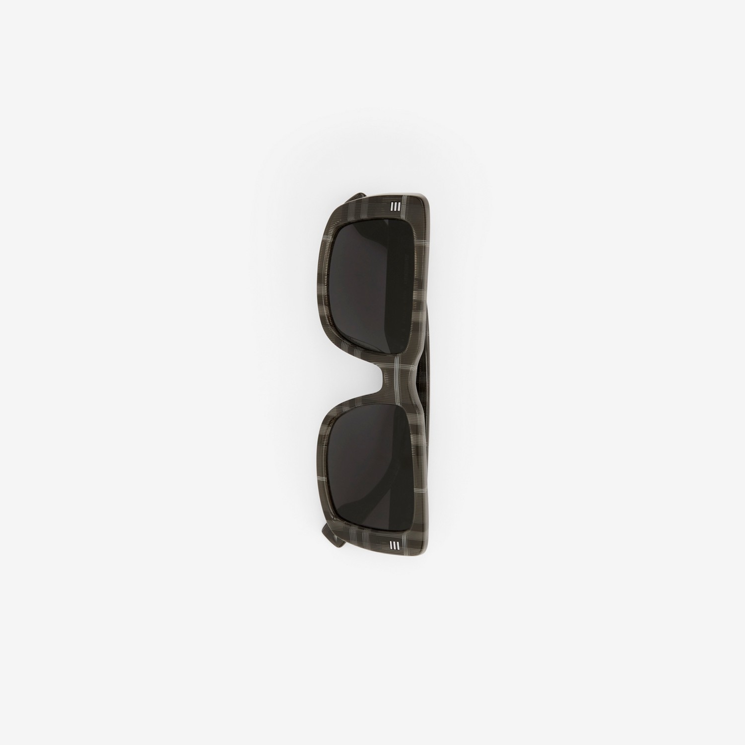 Check Rectangular Frame Sunglasses