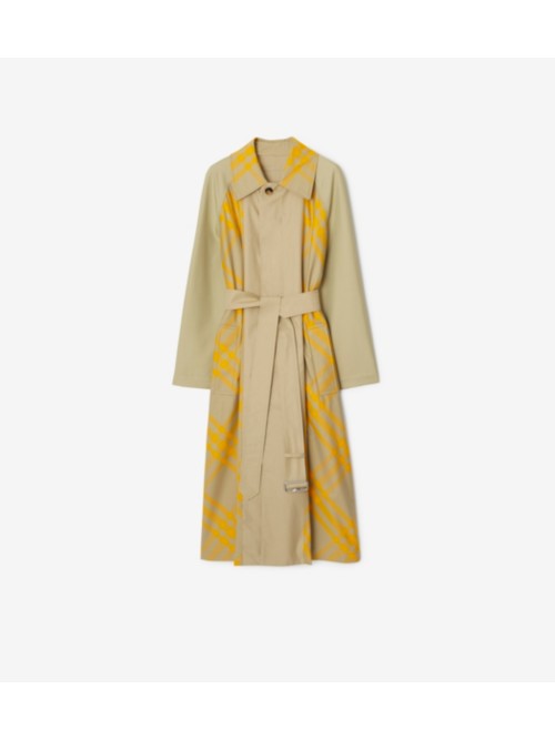 Burberry Long Reversible Bradford Car Coat In Hunter