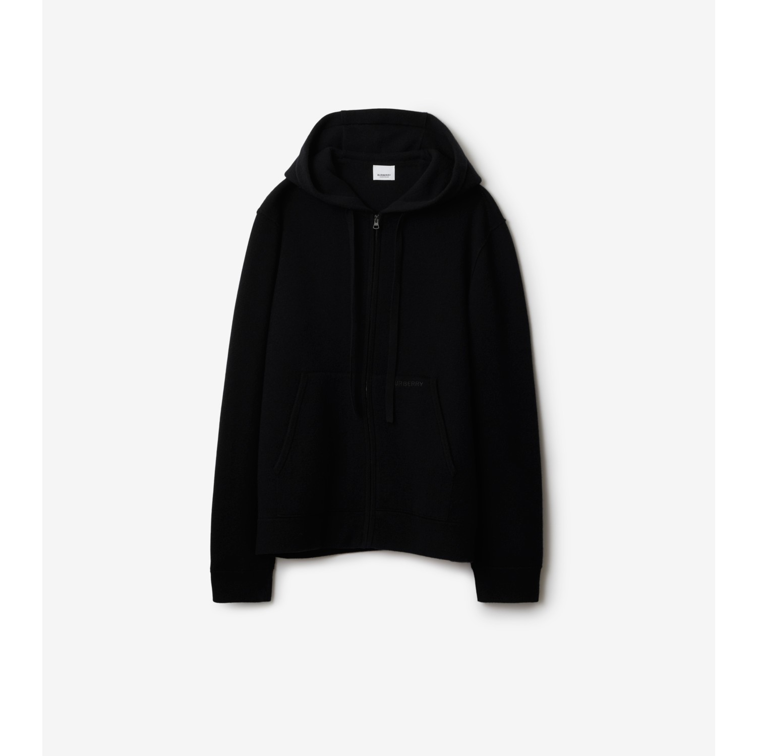 Burberry black zip up hoodie new arrivals