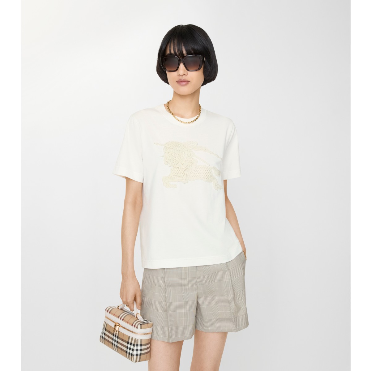  Embroidered Knight Cotton T-shirt