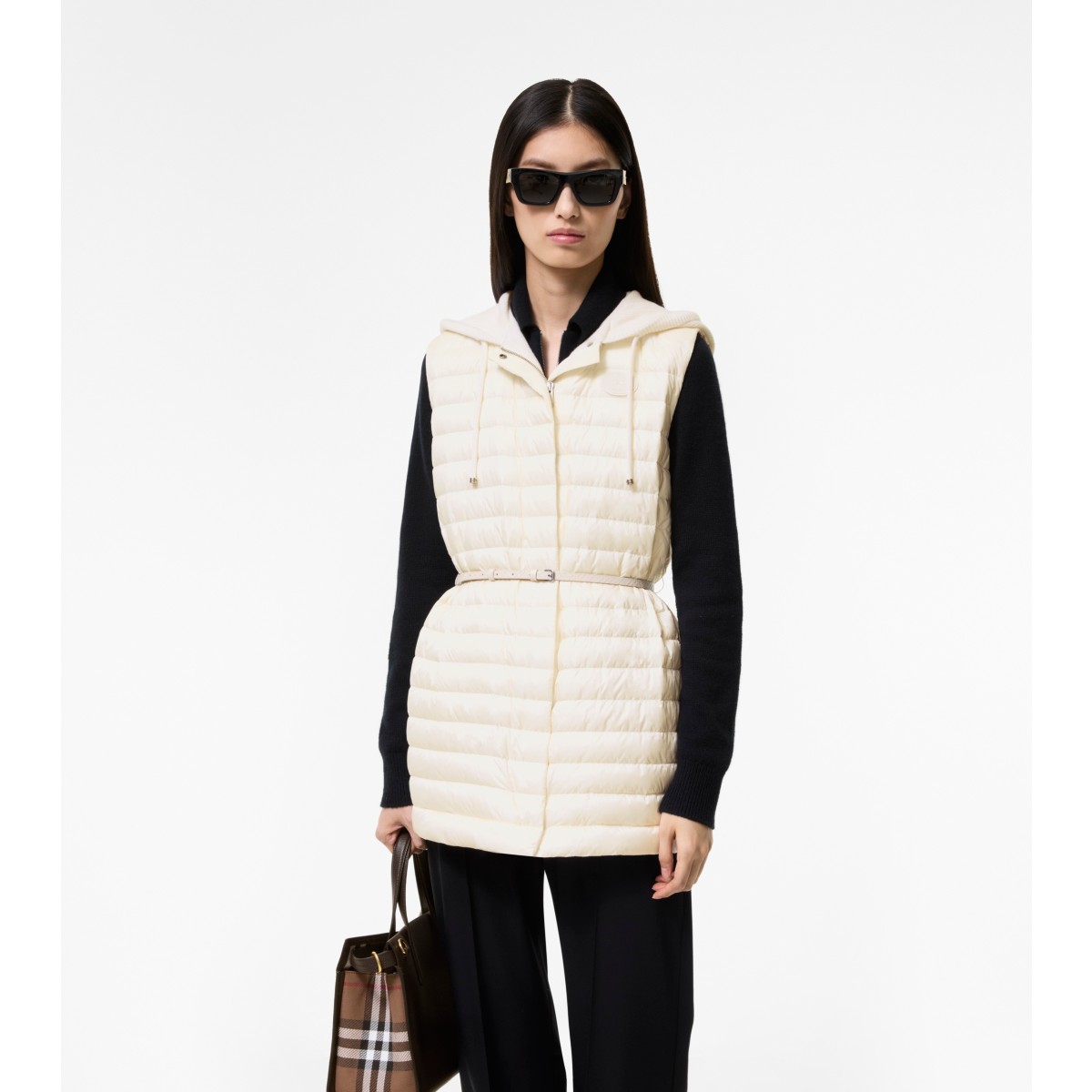  Check Nylon Ainsworth Hooded Gilet
