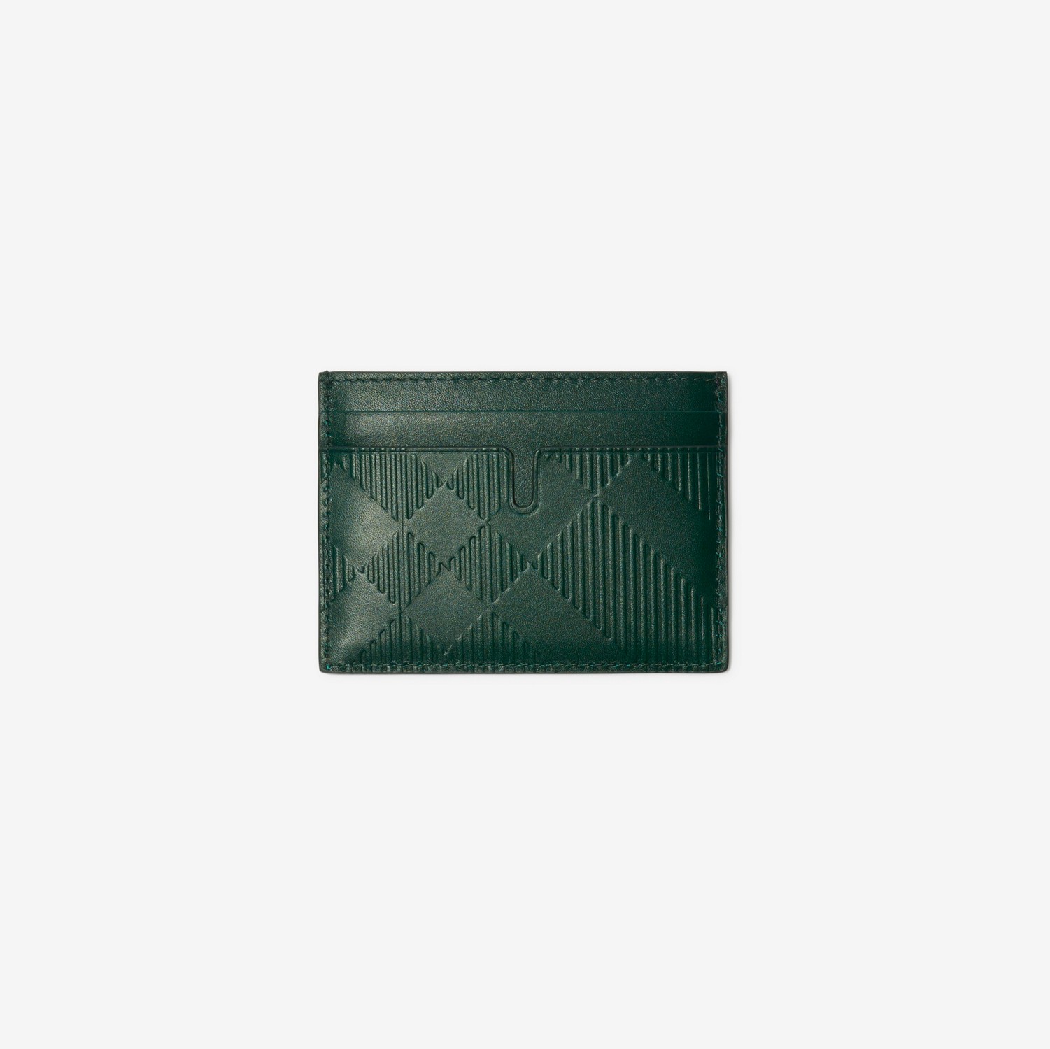 Check Leather Card Case in Vine - Men | Burberry® Official