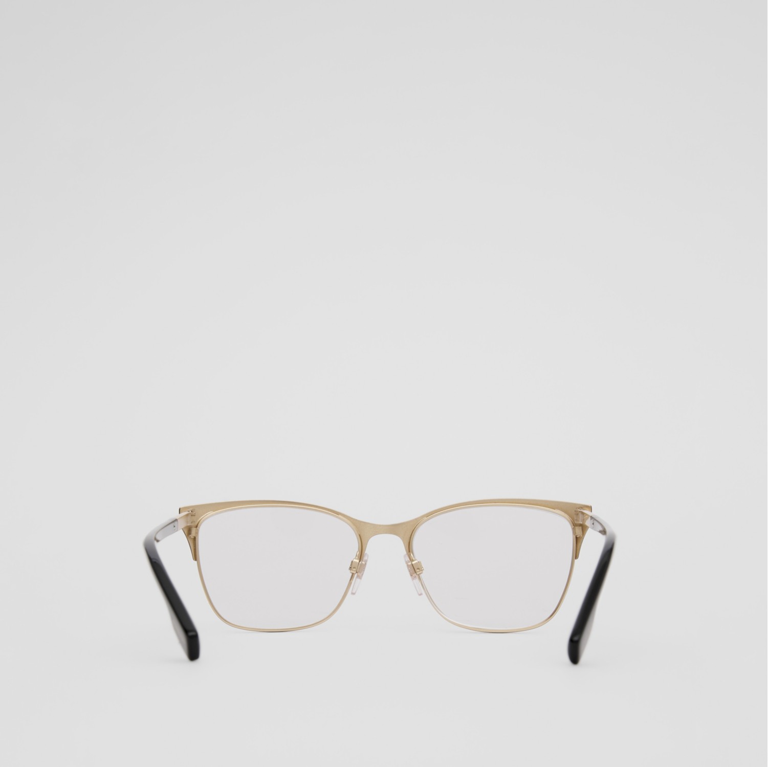 Monture œil-de-chat pour lunettes de vue avec rayures iconiques