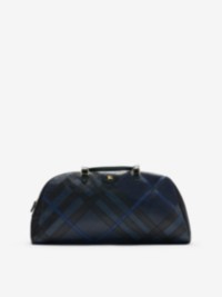 Embossed Check Duffle Bag in colour