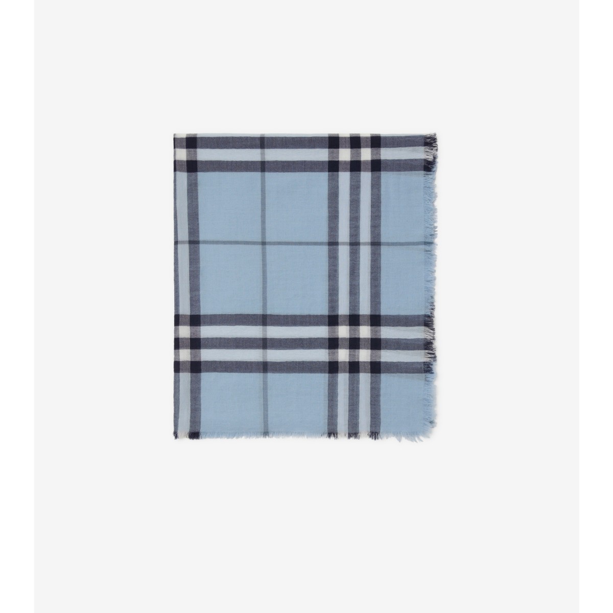  Check Wide Wool Scarf
