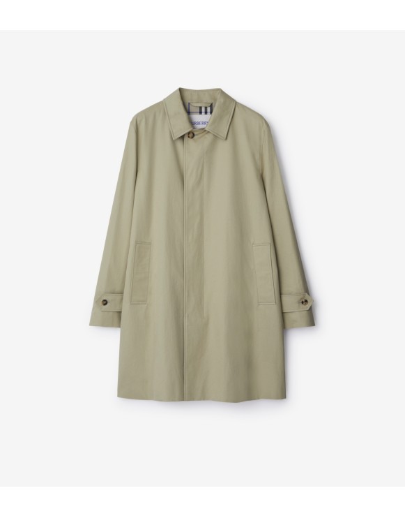 Langer Car Coat aus Gabardine