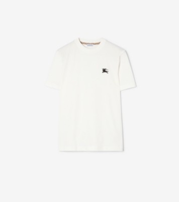 Knight Cotton T-shirt in Chalk white - Men | Burberry® Official