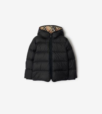 Nylon Puffer Coat in Black | Burberry® Official