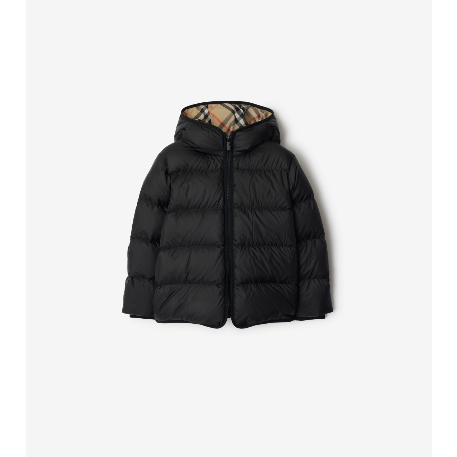 Burberry black puffer coat on sale