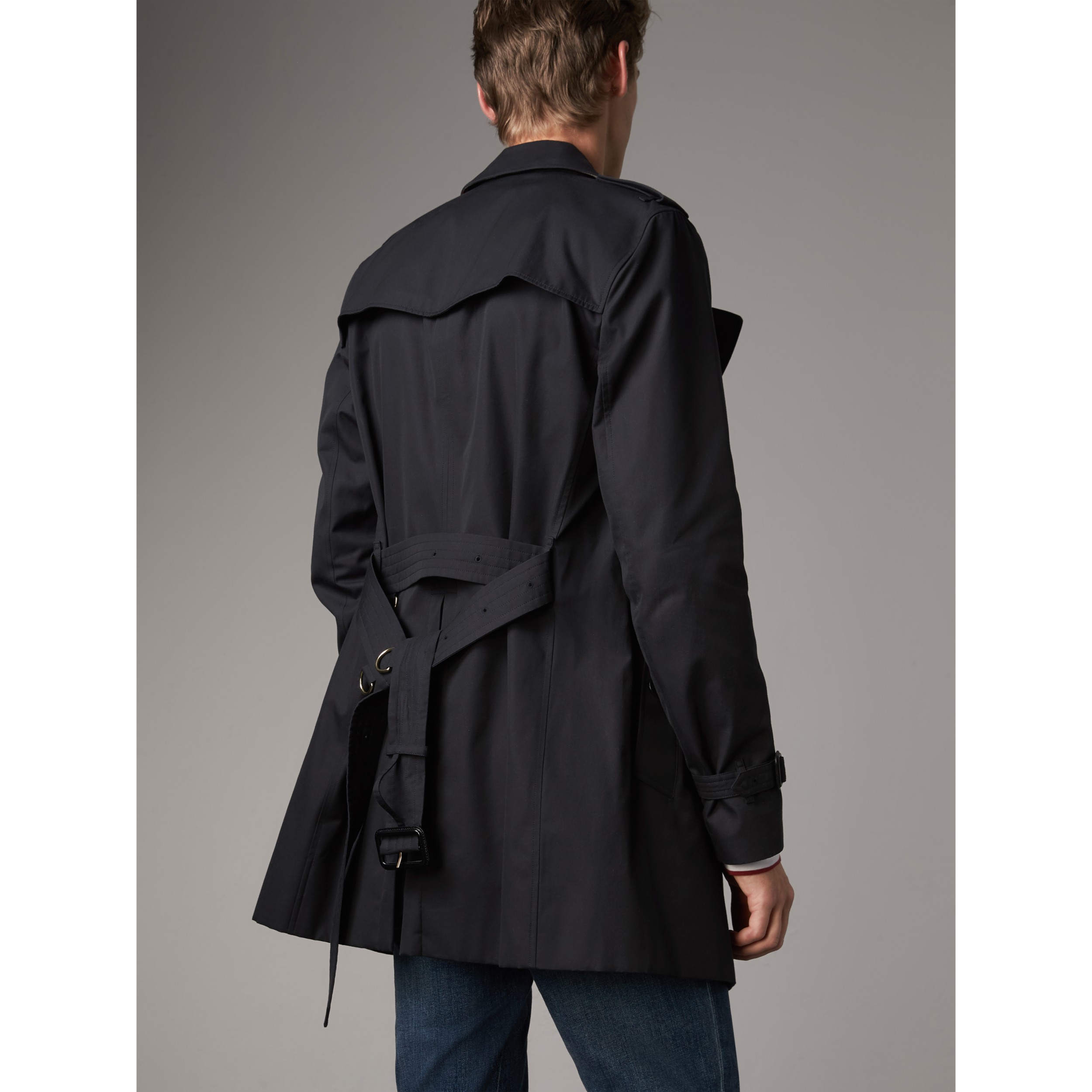 The Kensington Midlength Trench Coat in Navy Men Burberry United