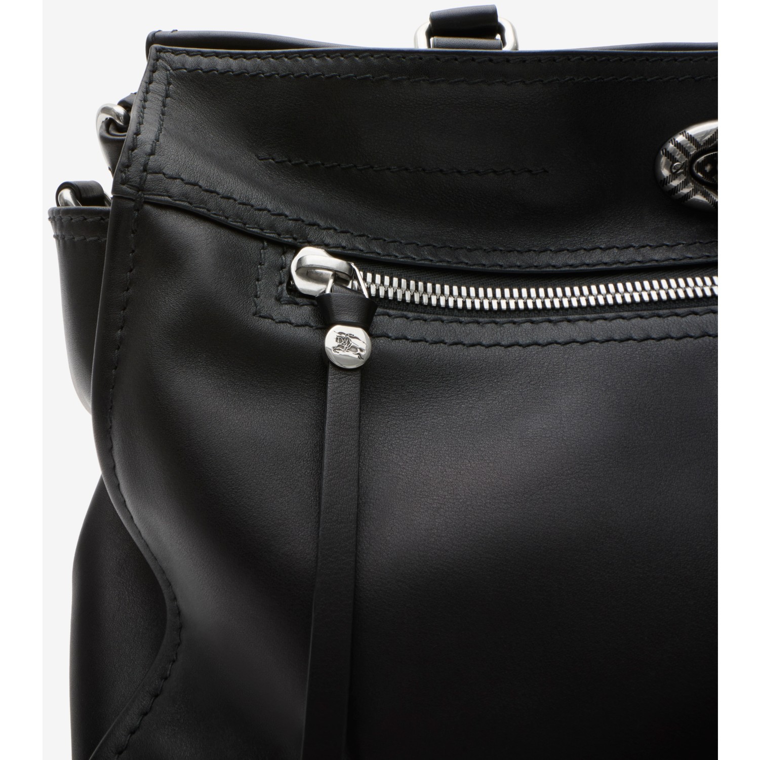 Medium Hampstead Tote​ in Black - Men, Leather | Burberry® Official