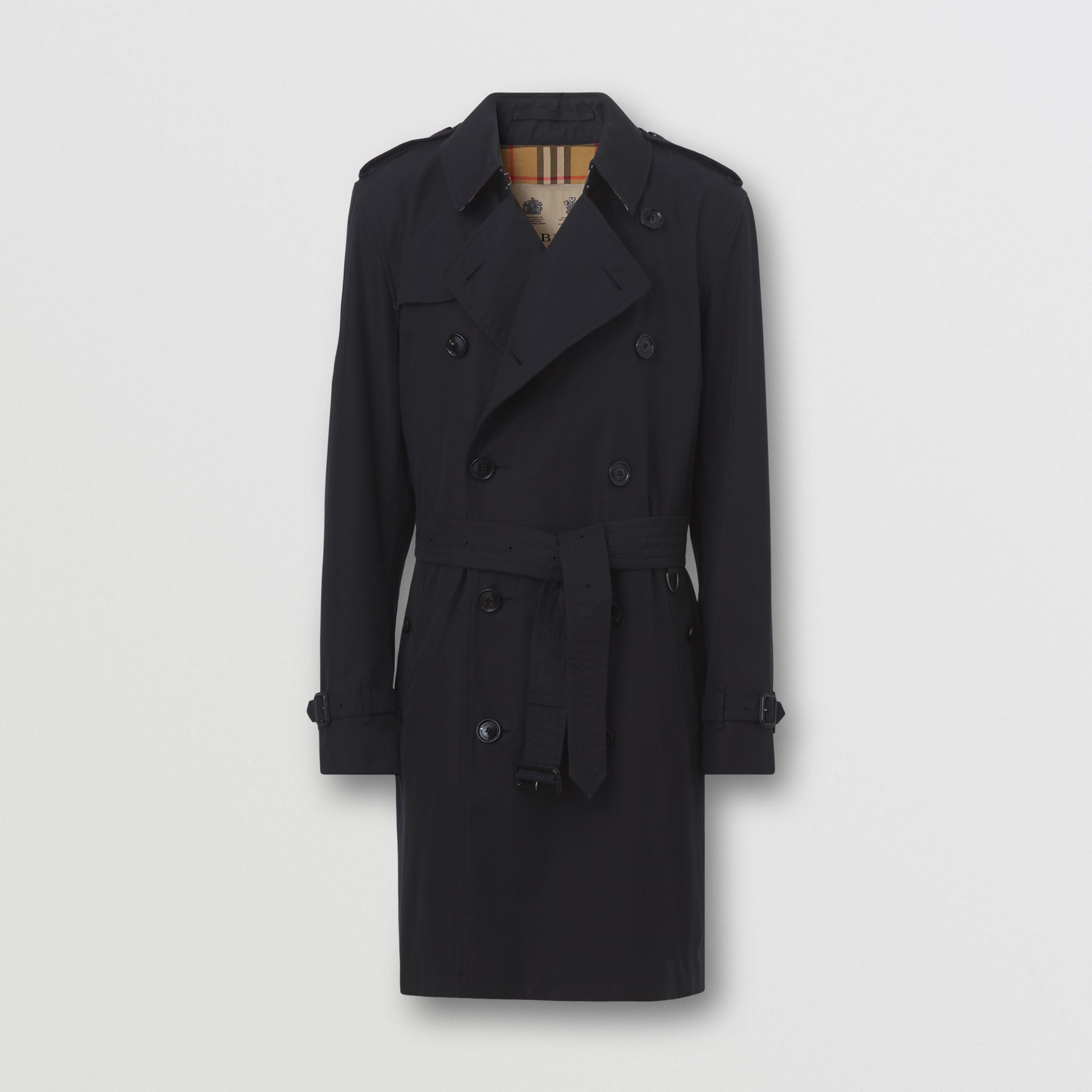 Trench coat estilo Kensington médio (Meia-noite) - Homens | Burberry® oficial - 3