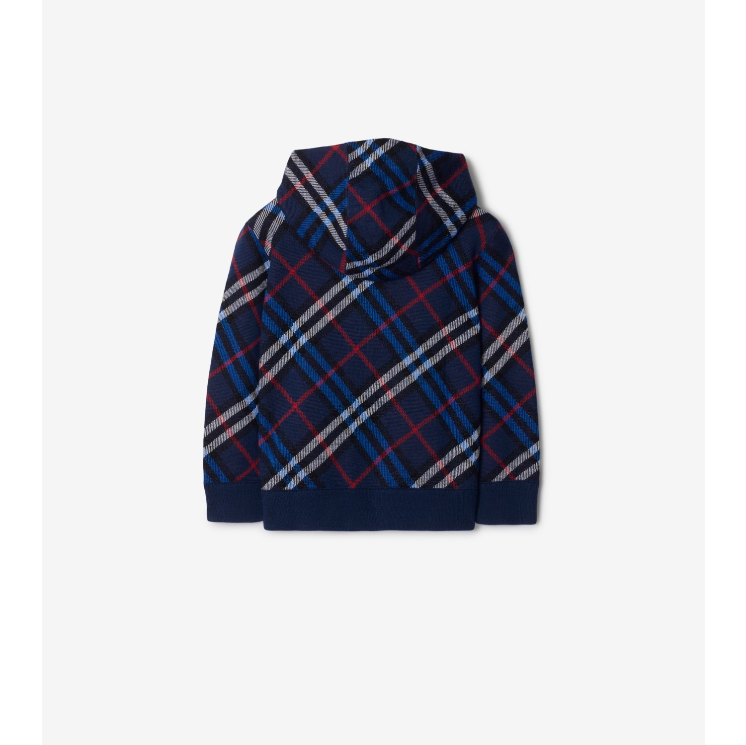 Check Wool Zip Hoodie