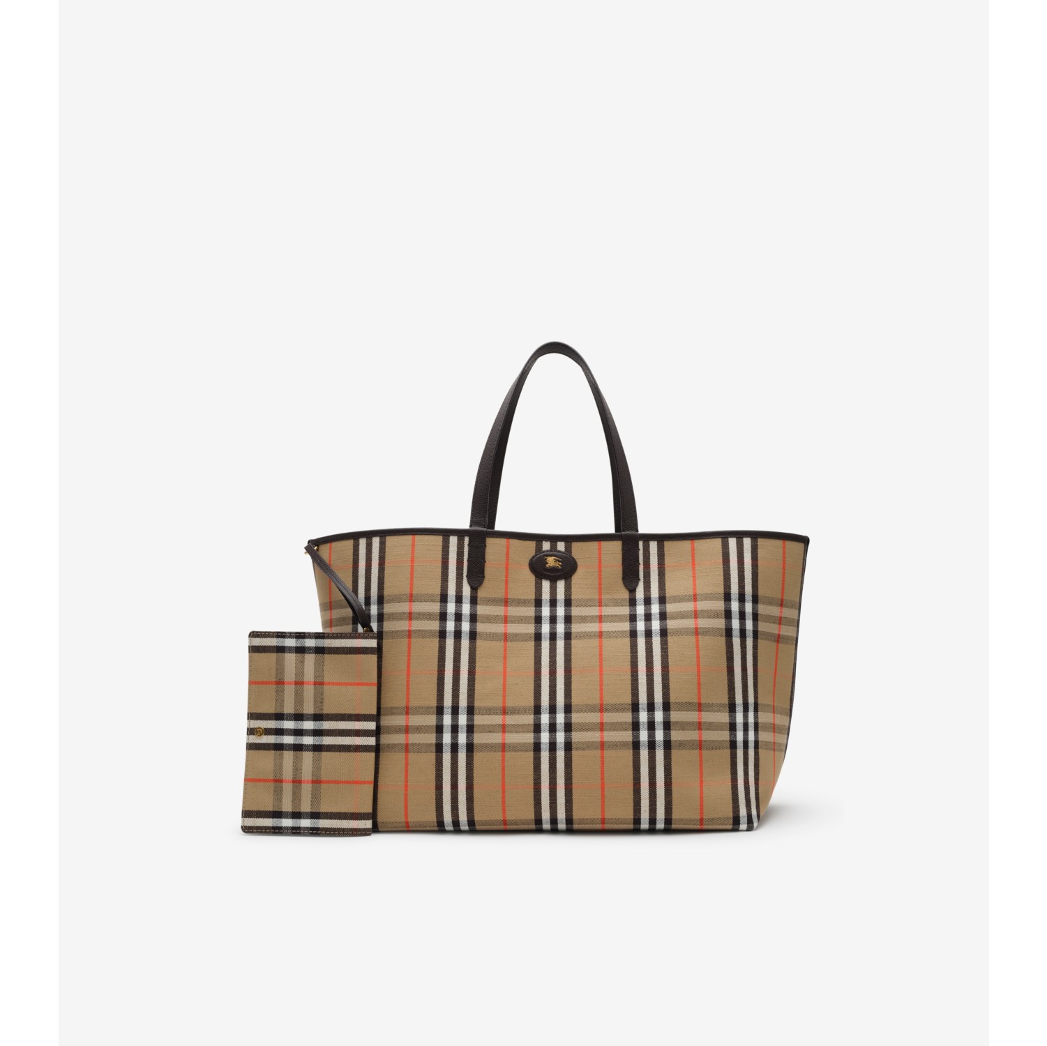 Large Reversible Bloomsbury Tote​ in Sand beige/peat brown - Men | Burberry® Official
