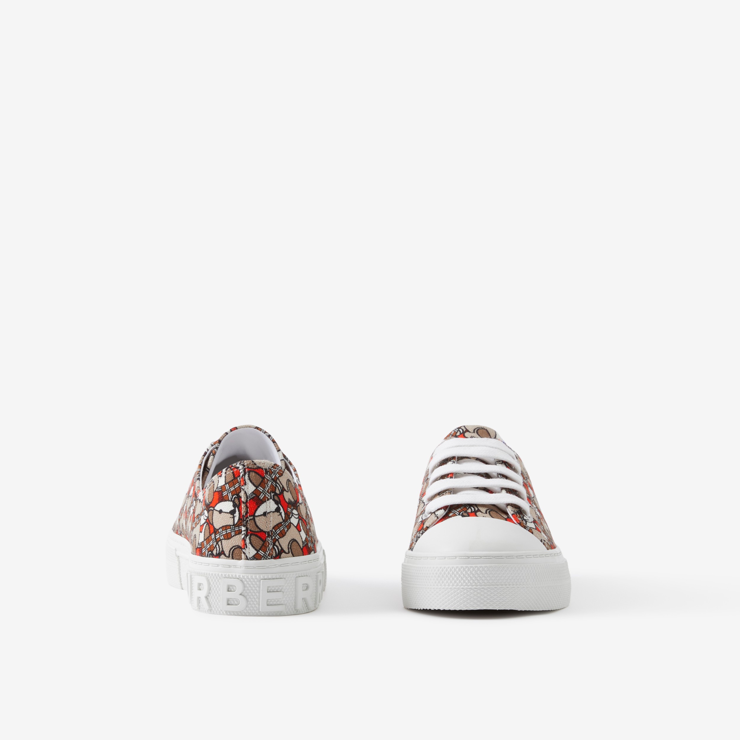 Baumwollsneaker mit Thomas Teddybär-Print (Orangerot) - Kinder | Burberry® - 4