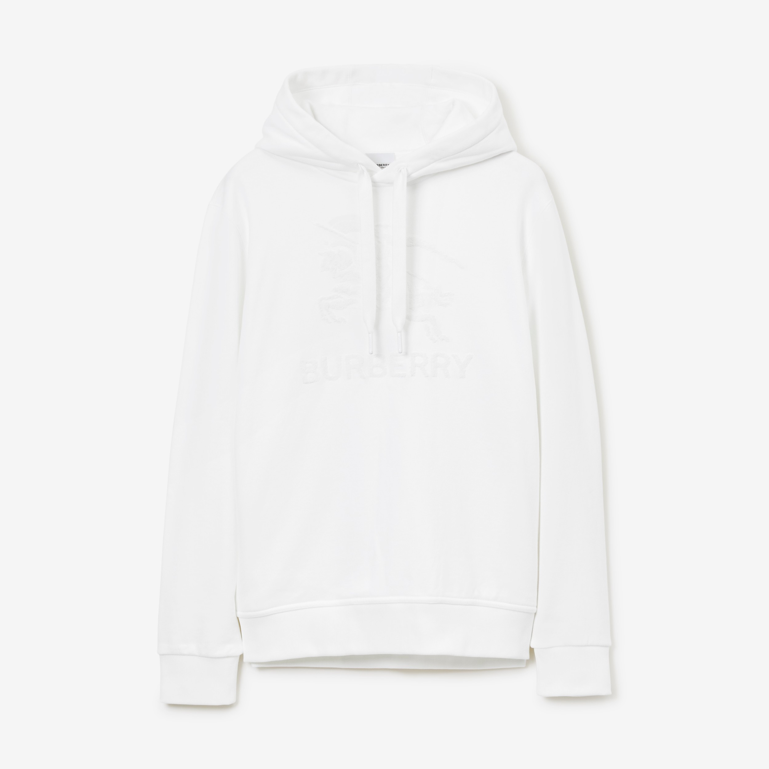 EKD Cotton Hoodie in White - Men | Burberry® Official