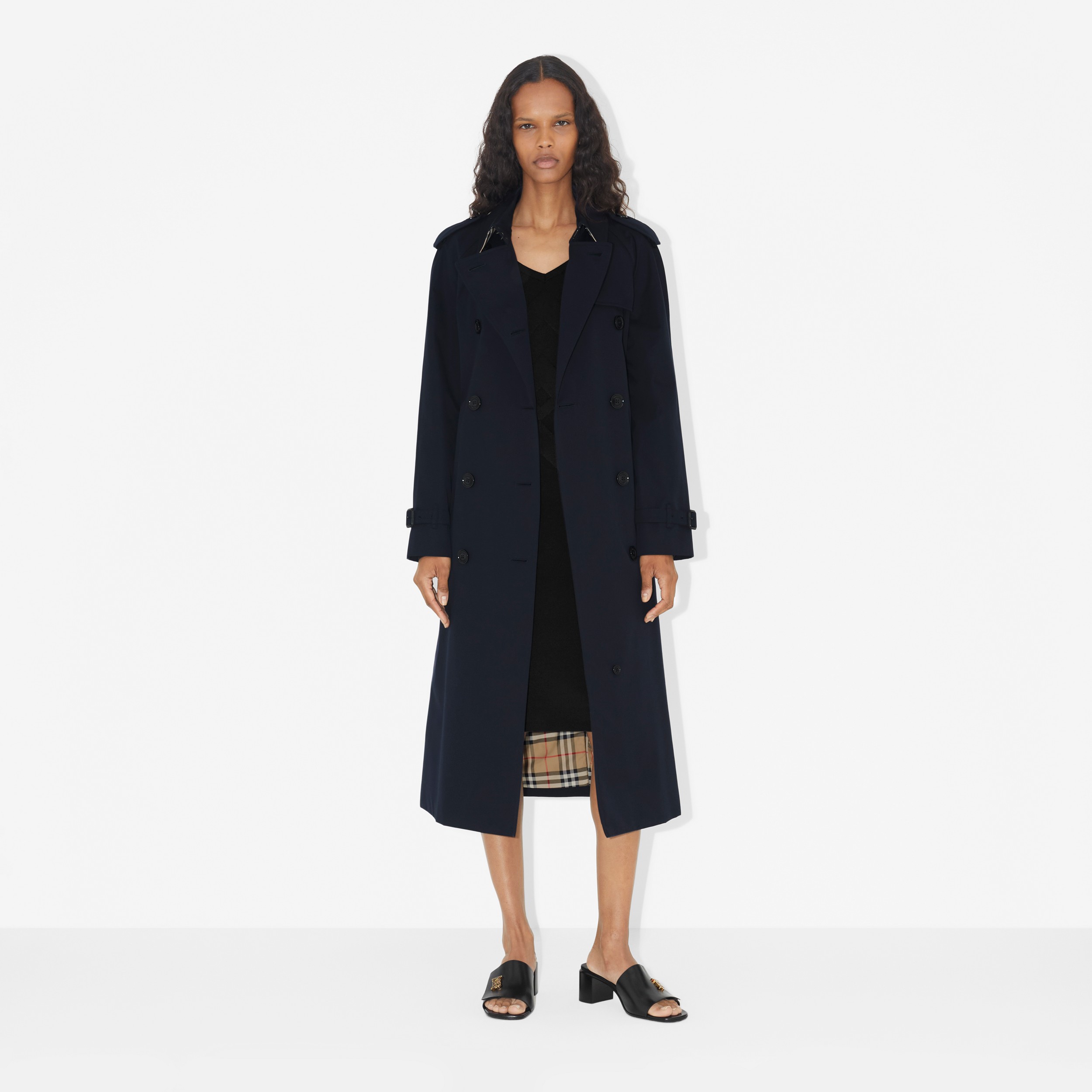 Long Waterloo Heritage Trench Coat in Coal Blue | Burberry® Official - 2