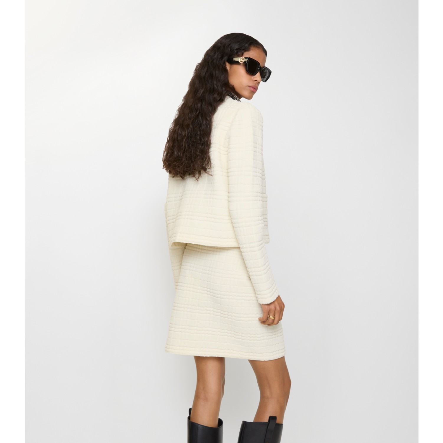 Wool Blend Mini Skirt