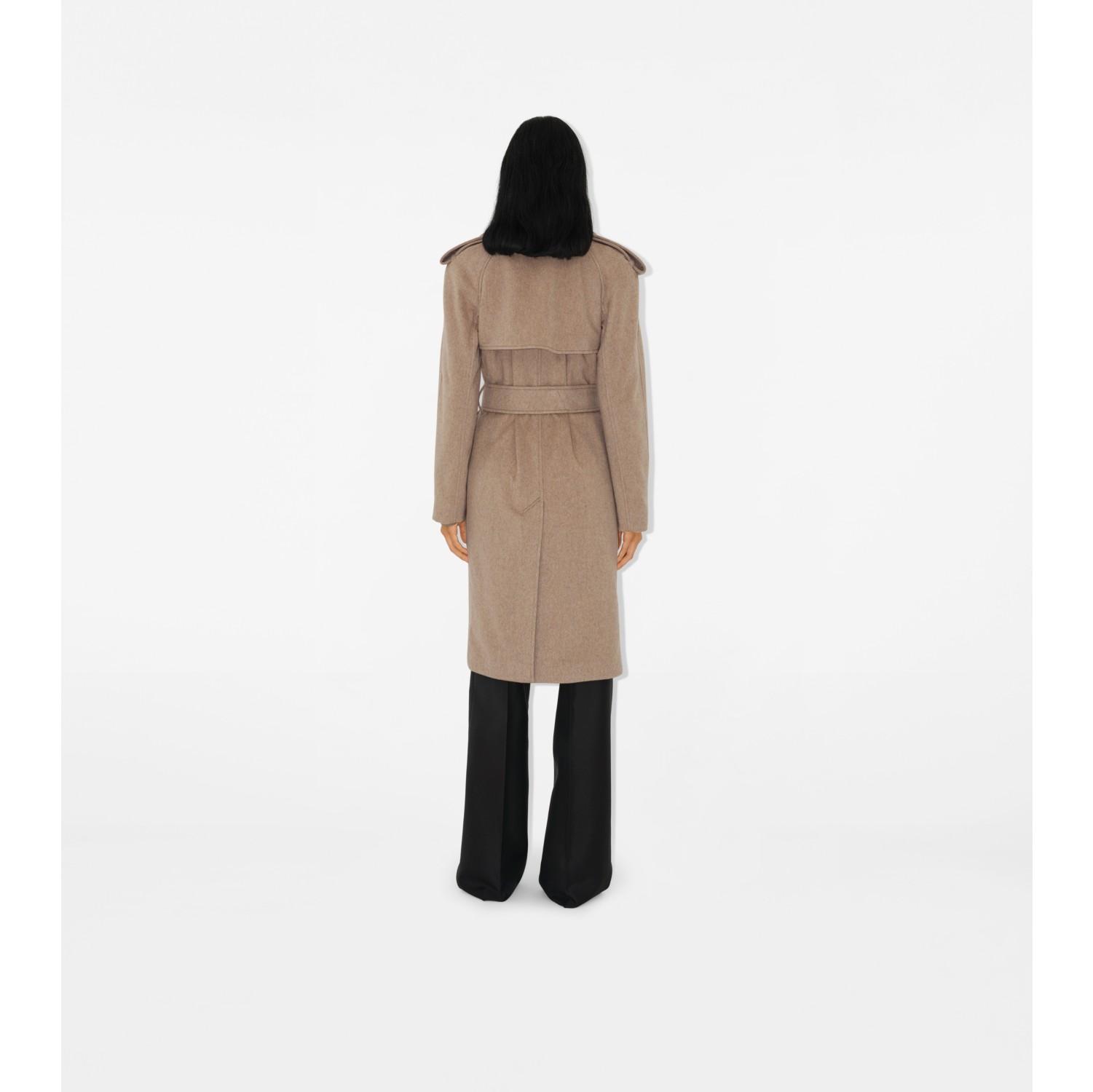 Burberry cashmere wrap coat best sale