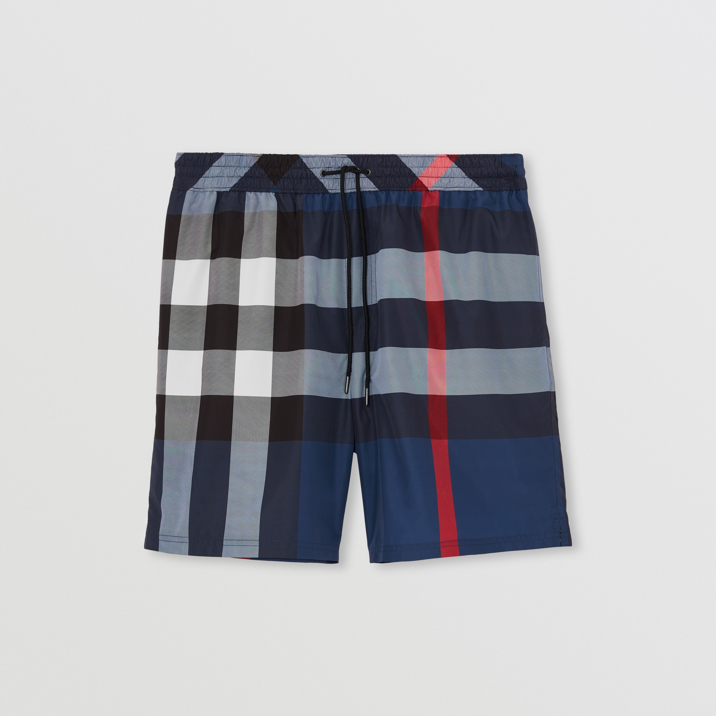 tage ned kokain Åre Check Drawcord Swim Shorts in Carbon Blue - Men | Burberry United States