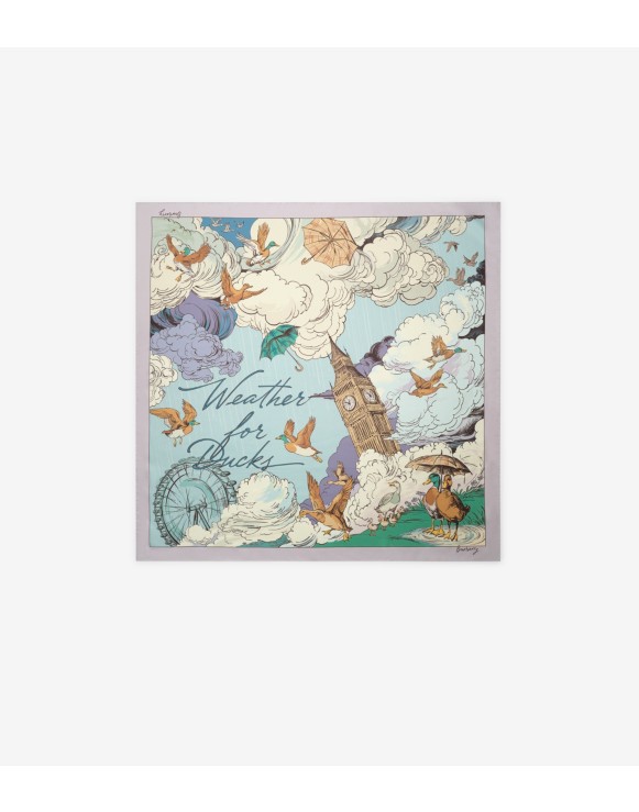 Weather For Ducks Silk Scarf