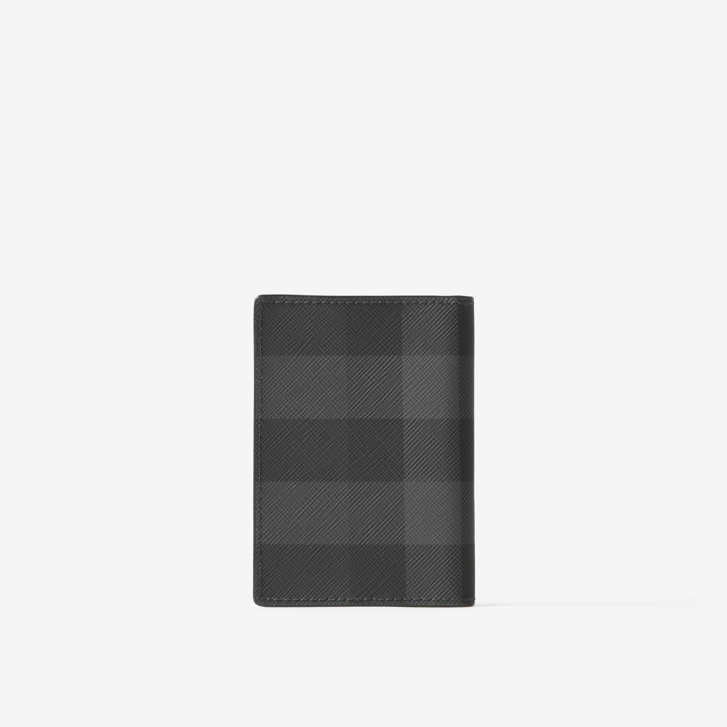 Porta carte di credito a libro TB con motivo tartan (Nero Fumo) - Uomo | Sito ufficiale Burberry® - 3