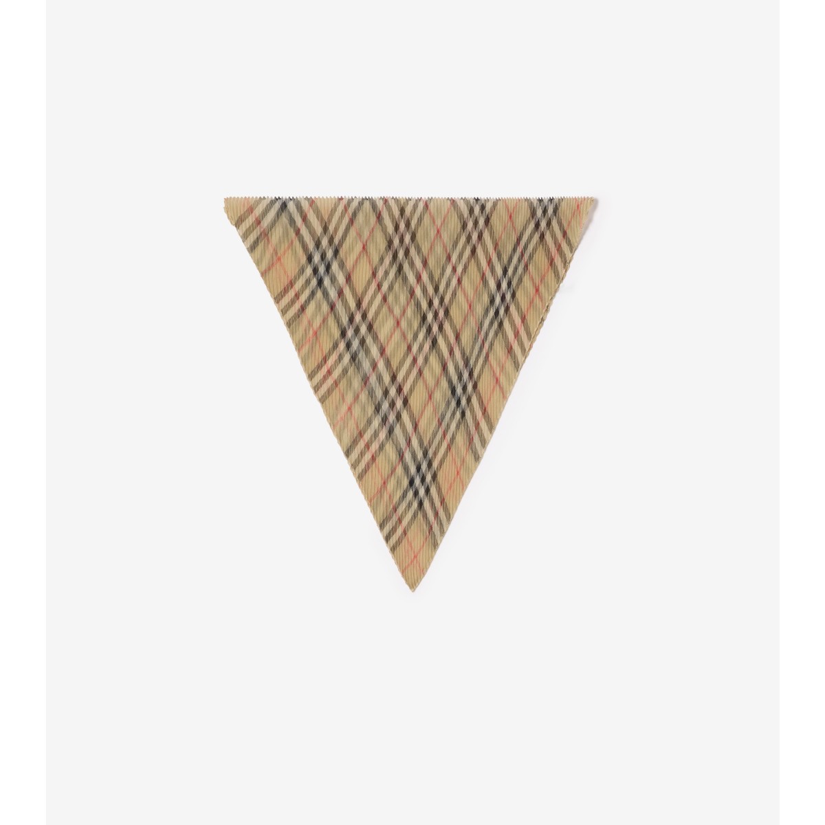  Check Silk Chiffon Scarf