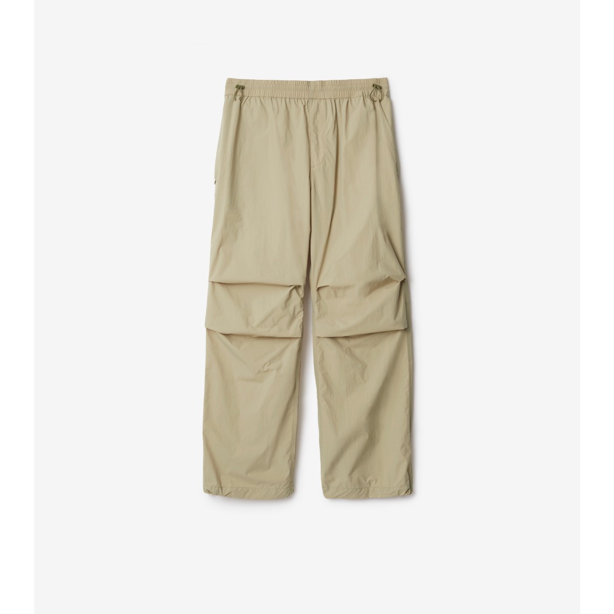 Burberry Drawcord Cargo Trousers In Hunter