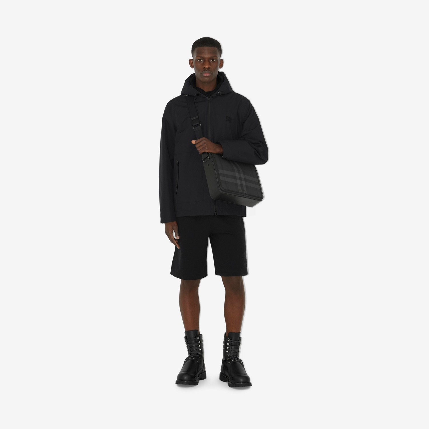 Medium Alfred Messenger Bag in Charcoal - Men | Burberry® Official