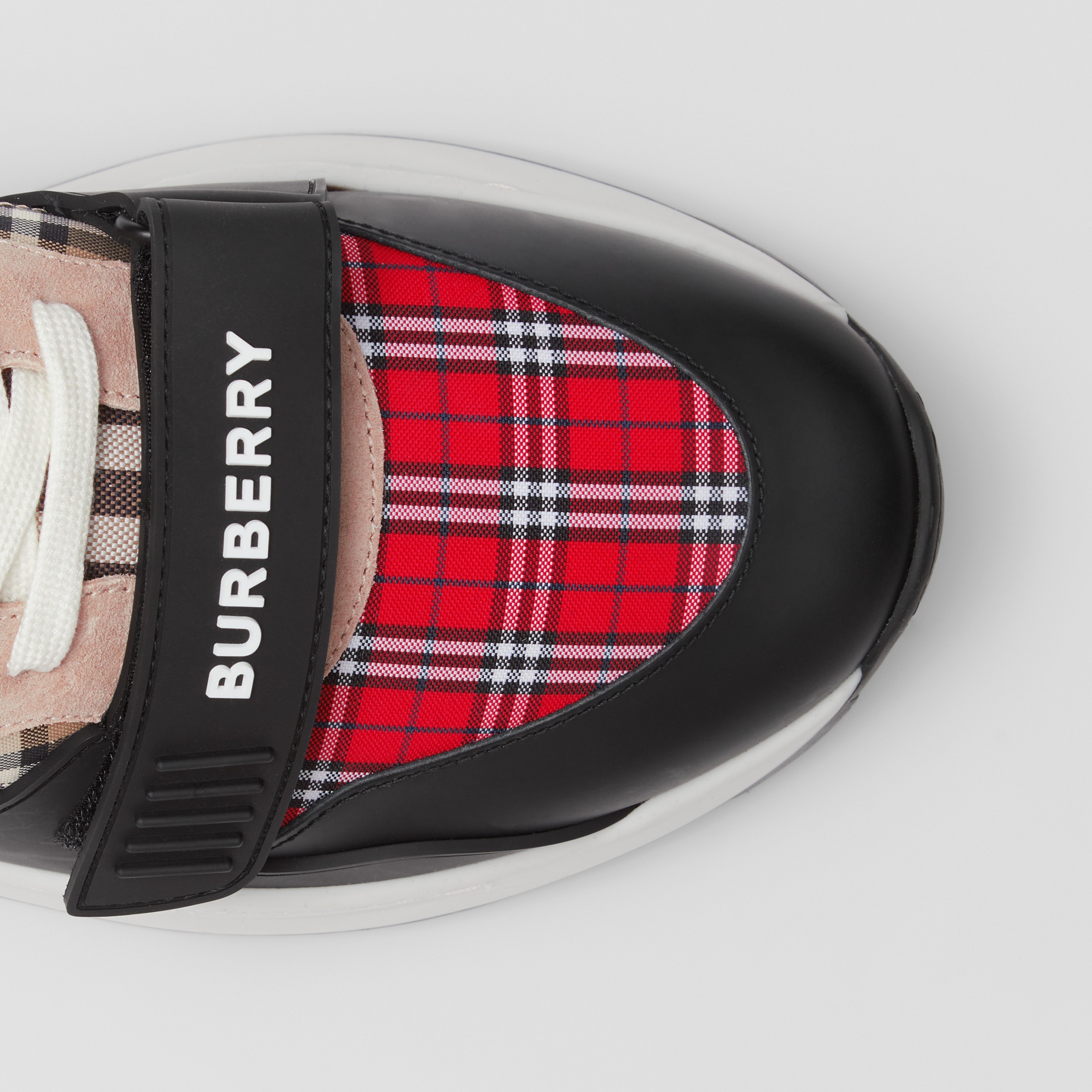 Sneakers en cuir avec check (Multicolore) | Site officiel Burberry® - 2